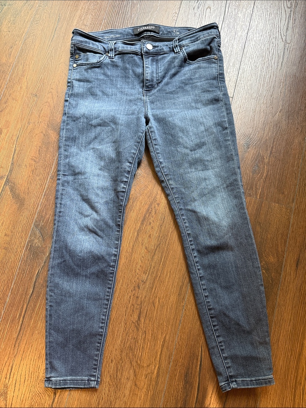 Liverpool Women's Skinny Jeans - Faded Dark Blue